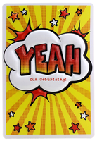 Yeah Geburtstagskarte Karte Geburtstag Spruch GrußKarte Lustige GlüCkwunschkarte