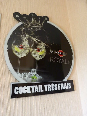 RARE ANCIEN PANNEAU PUBLICITE MARTINI ROYALE - Photo 1/4