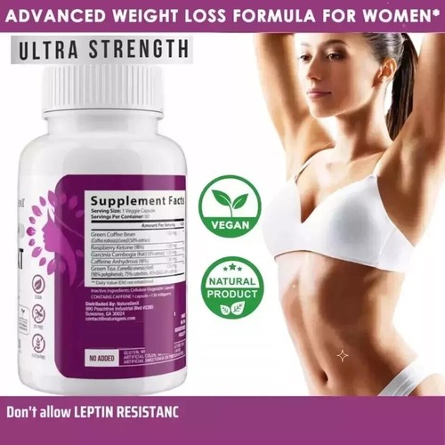 LEPTIN XT - Diätpillen, die funktionieren, Leptin Supple Gewichtsverlust für Frauen, 1er Pack