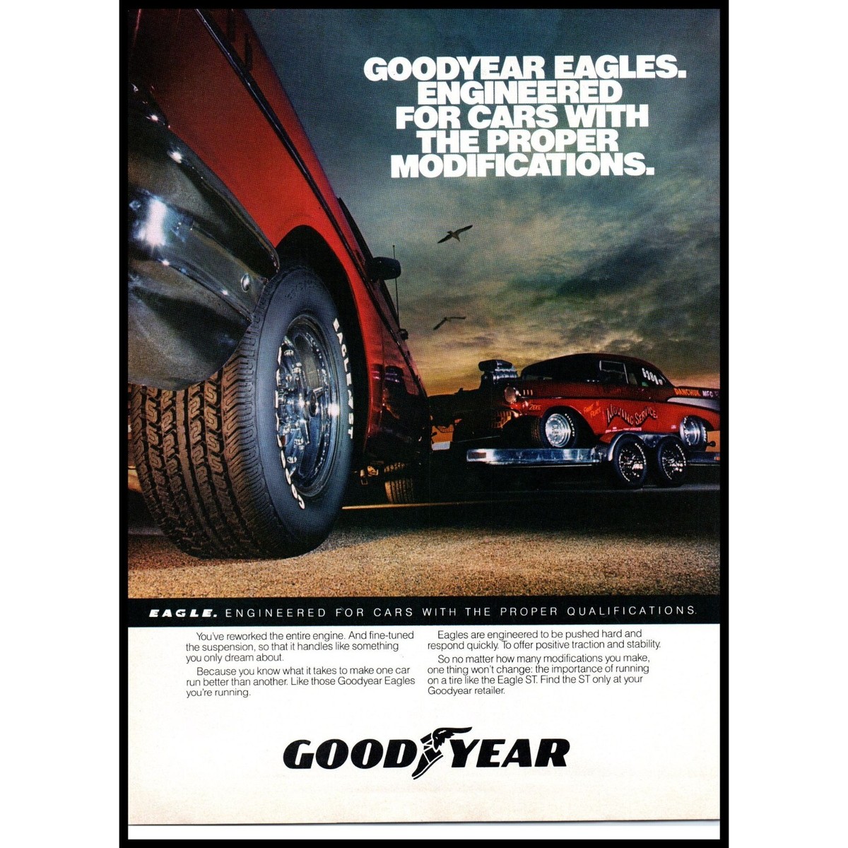 kaodaly　Goodyear ヴィンテージ広告　ペーパー 1993 Goodyear Aquatred Tires Ad - Just Add Water | eBay