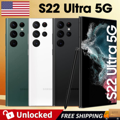 NEW SAMSUNG GALAXY S22 ULTRA UNLOCKED ALL CARRIER SM-S908U1 ALL COLORS & MEMORY