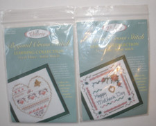 The Victoria Sampler, Lot of 2 Beyond Cross Stitch Level 1 Sheaf & Level 3 Satin