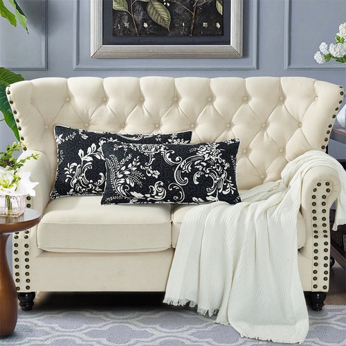 Rectangular Throw Pillow Covers Cushion Cases for Sofa Couch Chair Floral Print - Picture 7 of 56