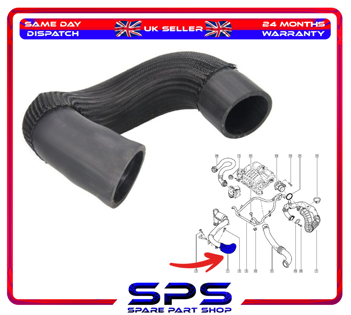 Intercooler Turbo Hose For Vivaro A Trafic II Primastar X83 2.0 Dci 144602126R