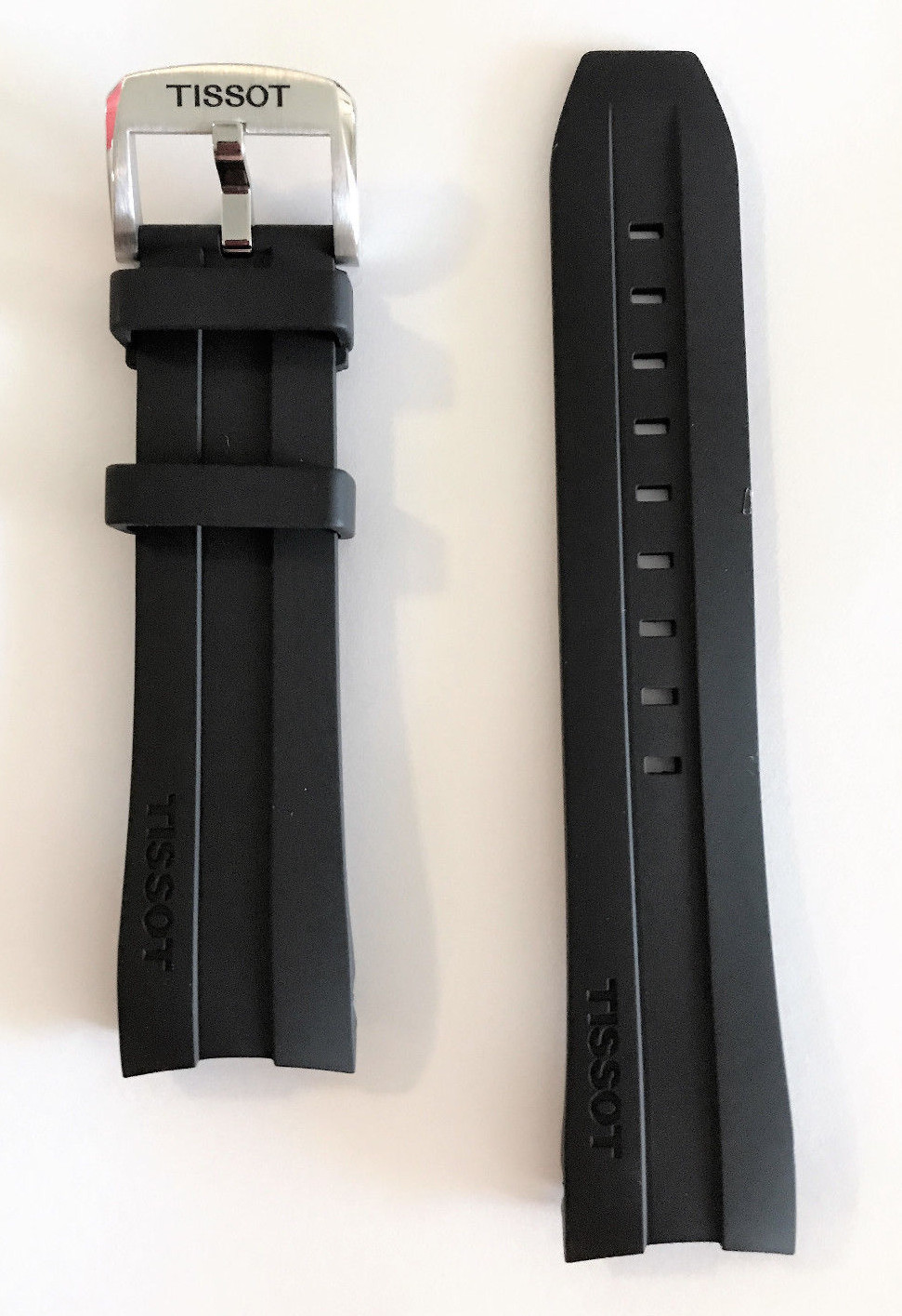 Original Tissot PRC200 T055427A Black 23mm Rubber Watch Band Strap