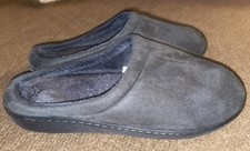 Wayland Square Men's Memory Foam Grey Slippers M Size Men's 8-9 Women's 9-10