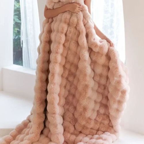 Winter Plüsch Decke Warm Super Weich Decken Bett Sofabezug Flauschig Überwurf - Bild 4 von 27