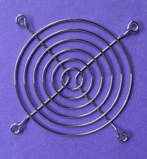 90mm Chrome Finished Fan Grill Guard Metal Steel Wire Zinc Plated