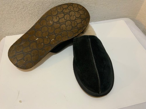 Zapatillas UGG Scuff para Hombres 12 Negras Mula Forradas de Piel de Oveja Puntera Dividida Gamuza 5776 - Imagen 8 de 13