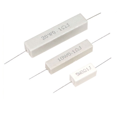 5W 10W 20W 30W 50W 100W 5% Ceramic Cement Wirewound Resistor 0.05 Ohm to 10K Ohm - Picture 2 of 4