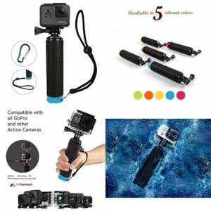 Orange 2 1 Session Black Silver Camera Handler /& Handle Mount Accessories Kit for Water Sport and Action Cameras Waterproof Floating Hand Grip Compatible with GoPro Hero 8 7 6 5 4 3 3