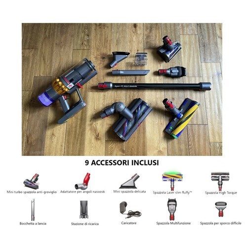Aspirapolvere DYSON V15 DETECT ABSOLUTE Cordless Scopa Elettrica Portatile  | eBay
