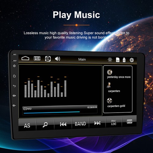 Reproductor de MP5 GPS 2 DIN 9" GPS Bluetooth para Android/iOS Carplay Coche Radio Estéreo Audio - Imagen 11 de 13