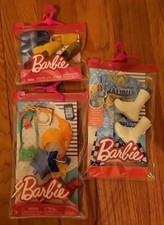 Lot Of 3 - Mattel Barbie Ken Fashion Pack HJT23 And Accessories HJT27 and GWF12