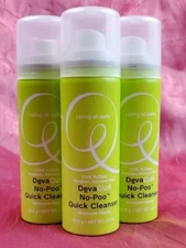 Deva Curl No-Poo Quick Cleanser 1.5oz Travel Purse Size Dry Shampoo Set of 3 