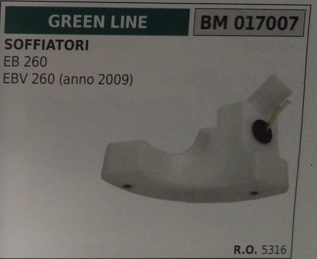5316 Tank mixture Blower Green High material ebv260 260 eb260 famous >'09 Line