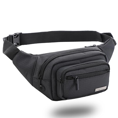 Waist Bags for Men Women- Premium Stitching, Branded Zippers, Waterproof Pocket