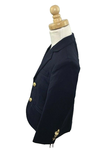 J.Crew Crewcuts Boy's $178 Two-Button Blazer in Navy Wool Size 4 K6325 - Picture 3 of 7