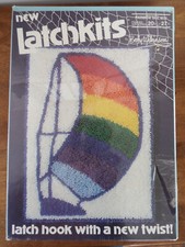 Betty Wilkinson Rainbow Sail Latch Hook Kit Vtg 1981 Latch Hook Sailboat 2711
