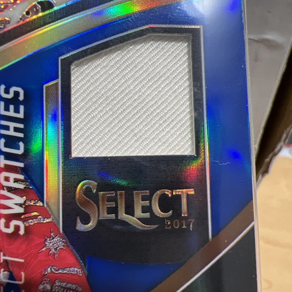 2017 Panini Select Select Swatches Red Prizm 44/99 Kyle Larson #KL - Image 3 of 4