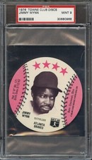 1976 TOWNE CLUB DISC JIMMY WYNN PSA MINT 9 