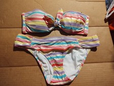 Victoria Secret Striped Bikini Top  Bottom M