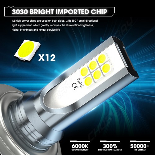 For Ram ProMaster 1500 2500 3500 2014-2020 LED Headlight Bulbs Hi-Low Beam White - Picture 4 of 11