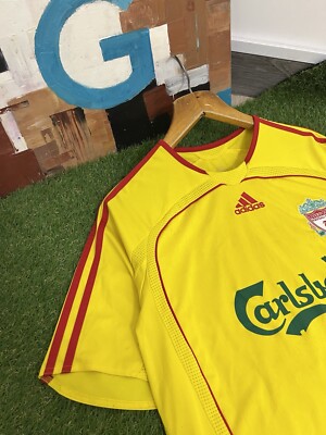 2006 2007 adidas リヴァプール vtg ユニフォーム イエロー 2006 2007 adidas リヴァプール vtg ユニフォーム イエロー