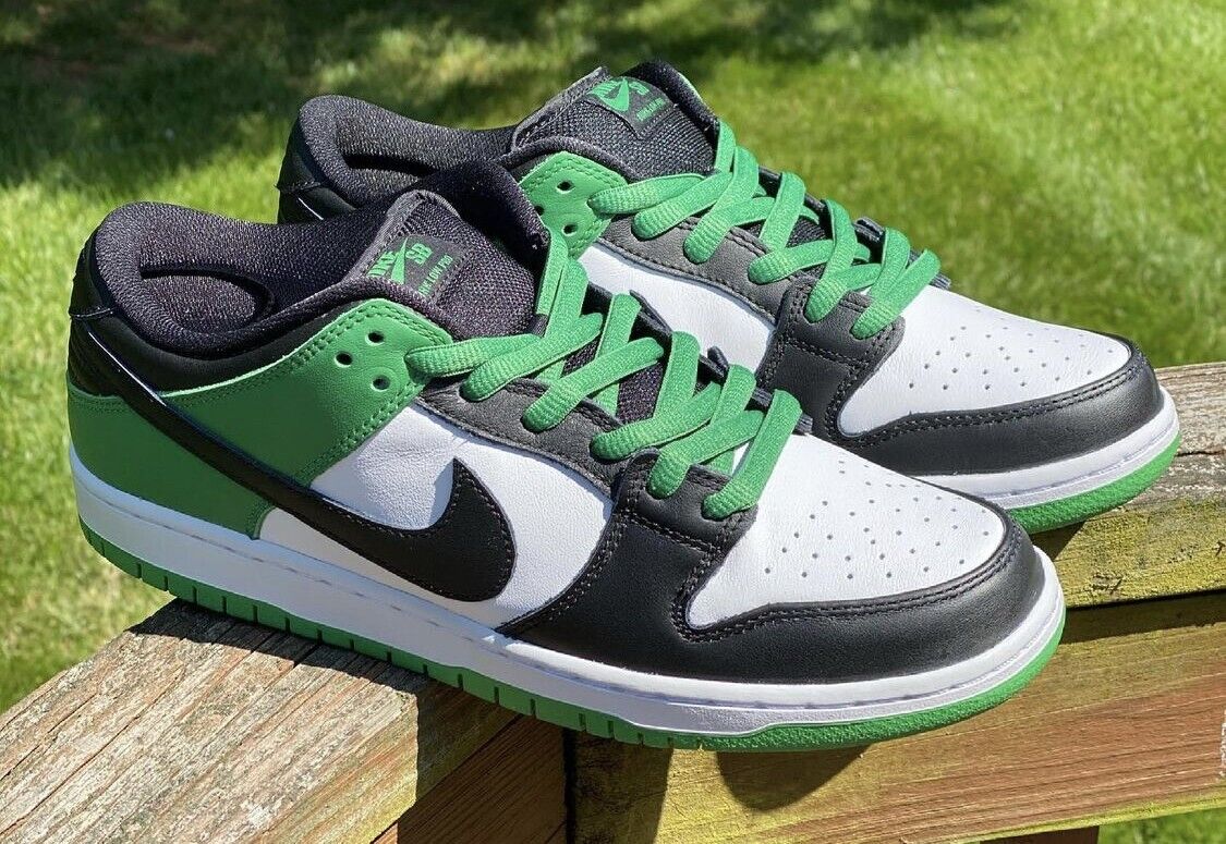 Nike SB Dunk Low Classic Green/Black-White Size 13 | eBay