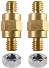 3/8"-16 Brass Side Post Battery Terminal Bolt Standard Extender Stud for GM Post