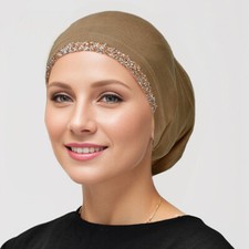 Modal Head Wrap Beanies Hijab Hat Muslim Women Turban Tube Cap Underscarf Bonnet