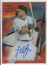 2020 Finest Autographs Orange Refractors #FASBR Seth Brown Auto /25 - NM-MT