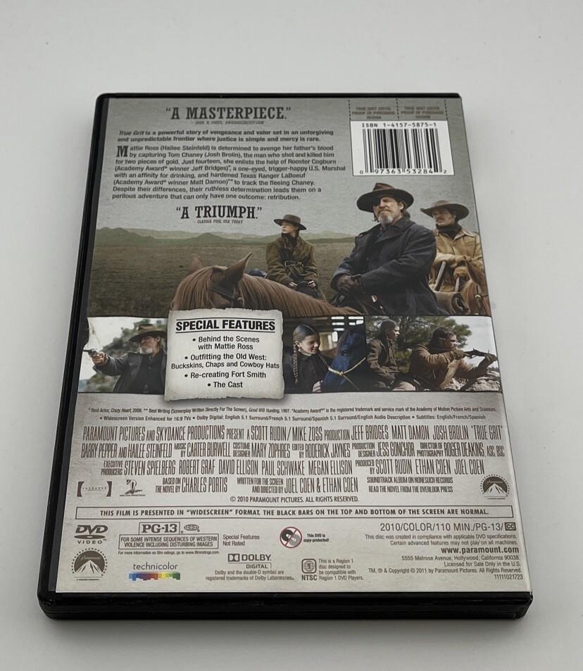 True Grit (DVD, 2010) 97363532842| eBay