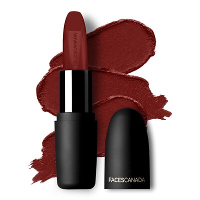 Facescanada Matte Lippenstift, Maroon Love 06 Für Makeup 4,5g