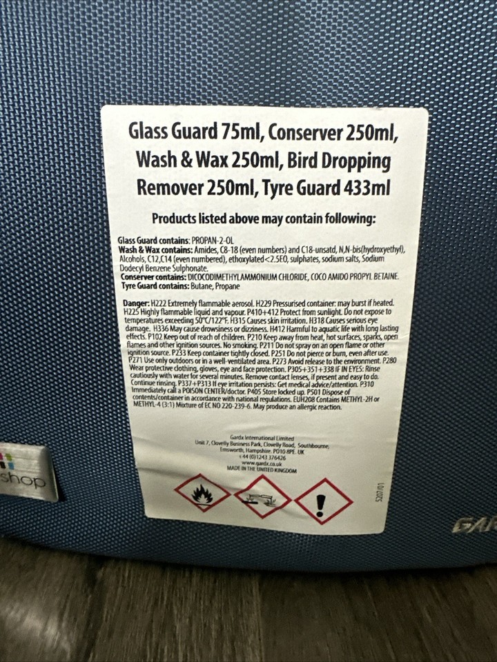 GARDX Professional Car Cleaning Kit Care & Protect With Case New Unused