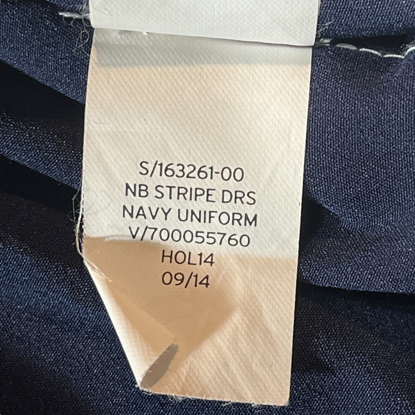 Gap Dress Sz 4 Navy Blue Skater Dress Stripe Uniform Fit & Flare