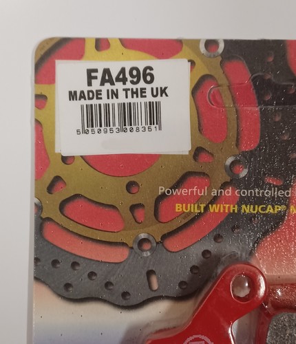 EBC Organic FRONT and REAR Disc Brake Pads Fits HONDA NC750 (2014 to 2023) - Picture 7 of 9