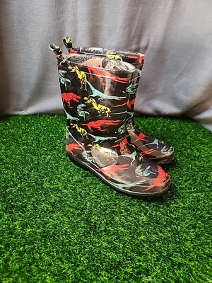Dino Rain Boots Size 7 GS