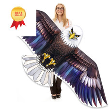 Mint's Colorful Life Bald Eagle Kite for Adults 78", Blue with 78" Wingspan