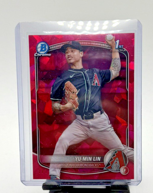 2025 Bowman Chrome Sapphire Yu-Min Lin 1st Bowman Padparadscha #1/1