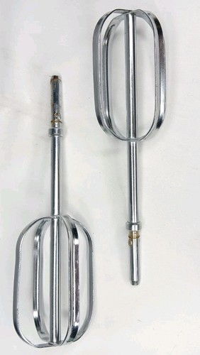Vintage Turquoise Blue Sunbeam Mixmaster Junior Model J Hand Mixer Beaters Runs - Picture 11 of 13