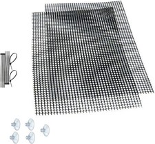 Luffy Decorative Aquatic Moss Wall, 2 Plastic Floor Wire transparent black