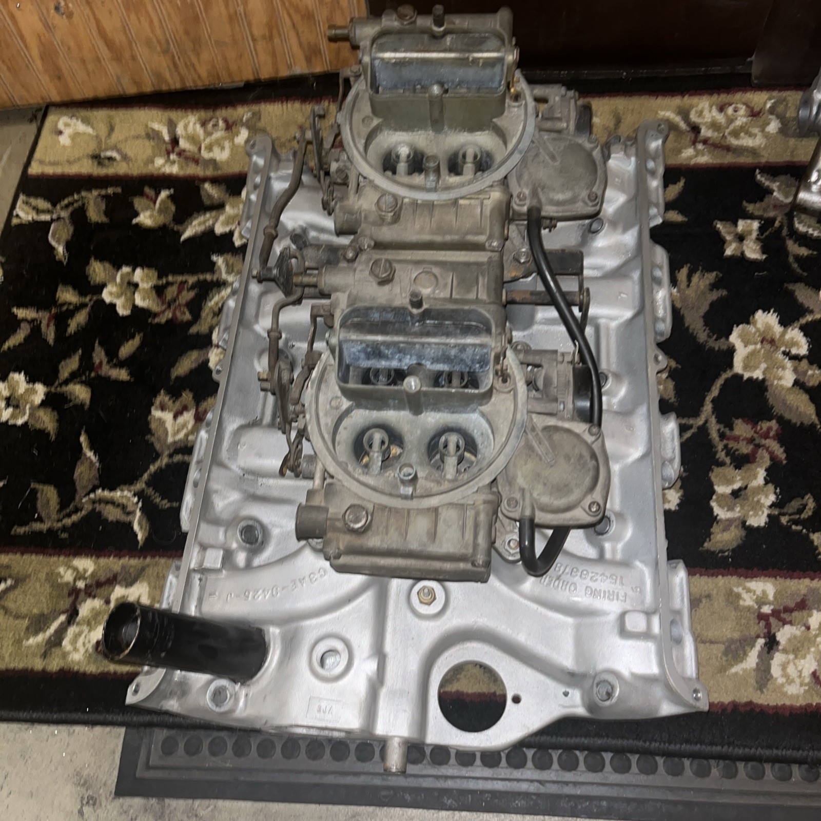 Ford FE 427 Low Riser Dual Quad C3AE-9425-J With C3AE-C Carburetors OEM ...