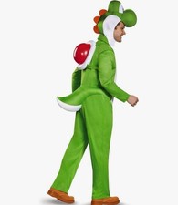 Super Mario Brothers Yoshi Costume Halloween Unisex Adult XL 42-46 Excellent