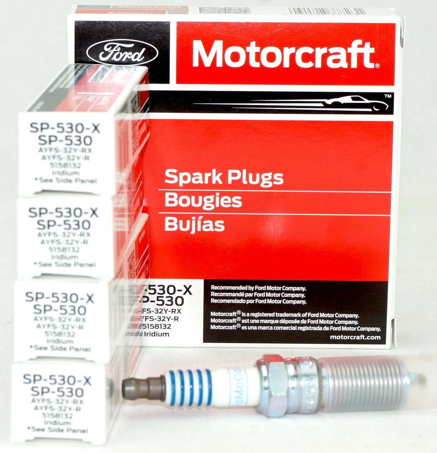 Set of 4 Genuine Motorcraft SP530X Iridium Spark Plug Ford Escape replaces SP530