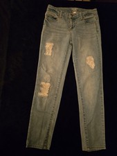 Cat  Jack Size 13 Skinny Lace Patched Jeans