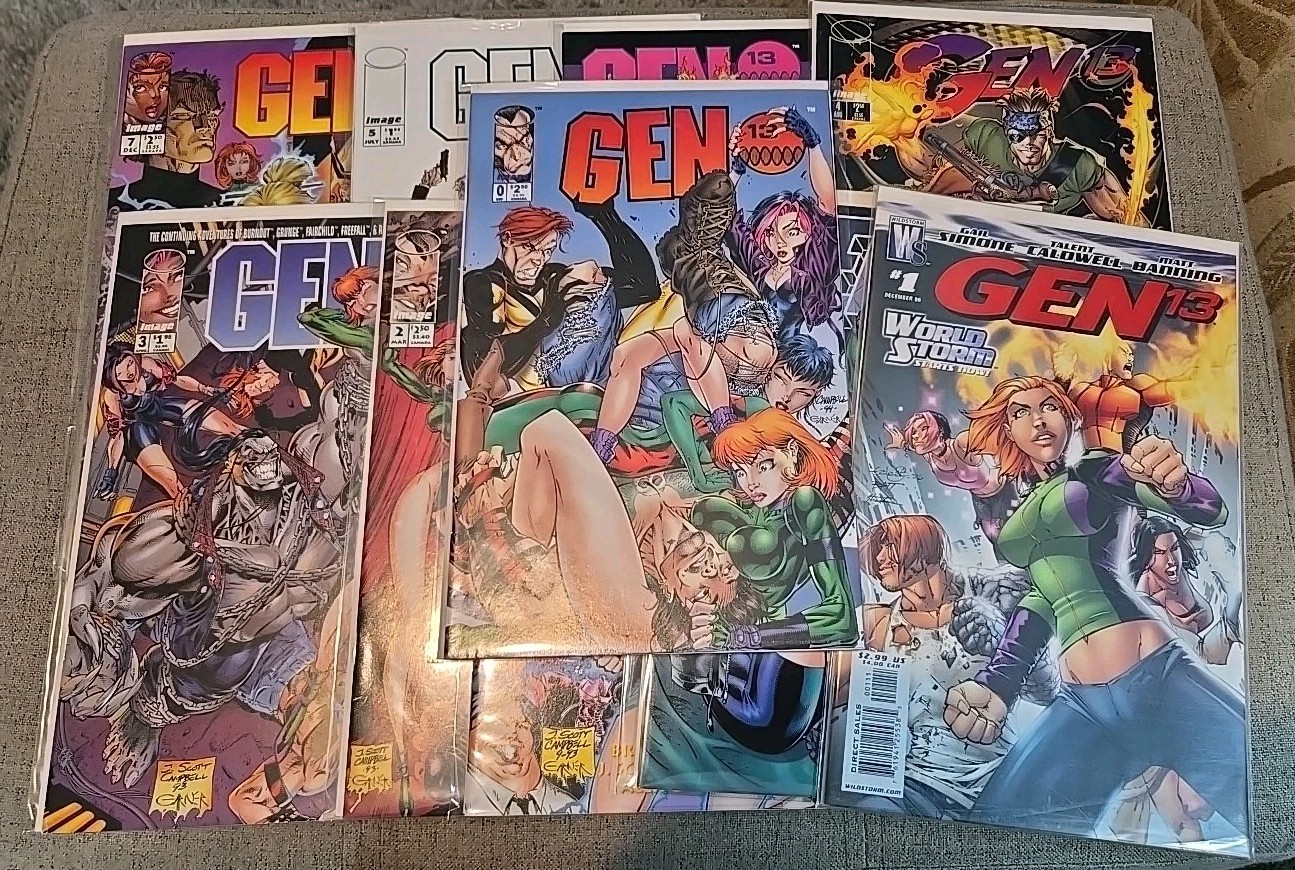 Gen 13 Comic Bundle #0-5 (10 Comics) & Bonus Variants (Image/Wildstorm)
