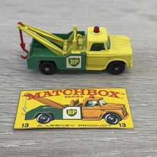 Dodge Bp Wreck Tow Truck Matchbox 13 Vintage Lesney 1-75 England Bxv Dodge Bp Wreck Tow Truck Matchbox 13 Vintage Lesney 1-75 England Bxv