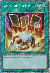 Card of Safe Return (Platinum Secret Rare) RA03-EN114 Quarter Century Bonanza