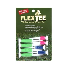 Flexible Florescent Green/Blue/Pink Plastic Golf Tees, 8 Pack Assorted Sizes ...